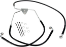 DRAG SPECIALTIES Brake Line - Front - Black - +2" 620085-2BLK