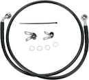 DRAG SPECIALTIES Brake Line - Front - Black - +6" - '04-'10 XL 660313-6BLK