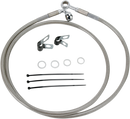DRAG SPECIALTIES Brake Line - Front - +4" - Stainless Steel 640115-4