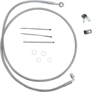 DRAG SPECIALTIES Brake Line - Front - +10" - Stainless Steel 640210-10