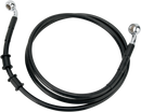 DRAG SPECIALTIES Brake Line - Front - Black - +2" - FXDB '08-'17 660324-2BLK