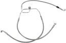 DRAG SPECIALTIES Brake Line - +4" - Stainless Steel - FXDF '08-'17 660325-4
