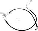 DRAG SPECIALTIES Brake Line - Front - Black - +2" - Softail '04-'06 640223-2BLK