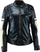 Kuryakyn Leather By River Road Dame Vintage Leather Jacket for Women - XL