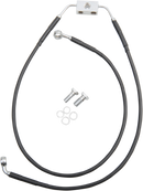 DRAG SPECIALTIES Brake Line - Front - Black - +6" - FXDB '12-'17 612135-6BLK