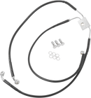 DRAG SPECIALTIES Brake Line - Front - Black - +4" - FXDF '12-'17 612137-4BLK