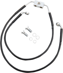 DRAG SPECIALTIES Brake Line - Front - Black - +10" - FXDWG '12-'17 612138-10BLK