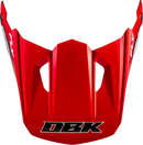 Kinetic Dbk Helmet Visor Red/Black/Grey Xl/2x