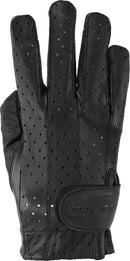 Kuryakyn River Road Tucson Leather Perforated Gloves for Women - Medium