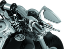 Kuryakyn Replacement Zombie Grip Emblems with Throttle Boss - Chrome Finish