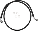 DRAG SPECIALTIES Brake Line - Front - +2" - Black - XL 614760-2BLK