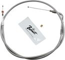BARNETT Stainless Steel Idle Cable - +6" - '01-'15 Softail 102-30-40012-06