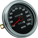 Bikers Choice 490043 Softail Black Face Speedometer with Dome Lens – 91-95 Harley Models