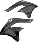 UFO Black Radiator Shrouds for Motorcycles - Part Number KA03767-001