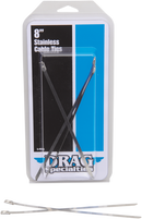 DRAG SPECIALTIES Tie Wraps - Stainless Steel - 8" 304-0508-D