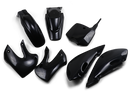 UFO Replacement Body Kit - Black - Kawasaki - KLX '02-'09 KA37002001