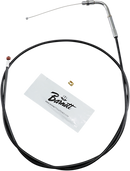 BARNETT Black Vinyl Throttle Cable - +6" Size - 48" Length 101-30-30008-06