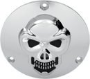DRAG SPECIALTIES Skull Derby Cover - Chrome - 3 Hole - Big Twin 33-0061-PC