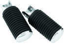 Bikers Choice Chrome Cap Rider Pegs for Harley-Davidson 52-85 - Female Mount Style, Replaces OEM 50906-85T