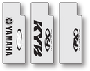 FACTORY EFFEX Fork Shield Decal - Upper - Kayaba - Black 10-38002