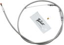 BARNETT Stainless Steel Idle Cable - +6" - Dyna/FXR/Softail 102-30-40014-06