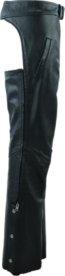 Kuryakyn River Road Plains Leather Chaps for Women - Small, Black