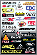 FACTORY EFFEX Decal Kit - Sponsor D 10-68006