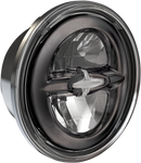 DRAG SPECIALTIES Headlamp - Reflector Style - 5-3/4" - LED - Dark Chrome 0555954