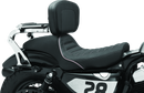Kuryakyn Fixed Mounts Multi-Purpose Driver & Passenger Backrest for Harley Davidson XL Models - Chrome Part 7097