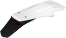 UFO Enduro Rear Fender - with Light - White/Black HU03398040