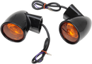DRAG SPECIALTIES Bullet Turn Signal Lights - Rear - Gloss Black - Harley-Davidson 12-0224GBR-2