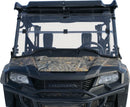 QuadBoss Folding Windshield for Honda Pioneer 1000 - Clear Polycarbonate, Easy Installation