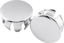 Bikers Choice 62-E83 Chrome Handgrip End Plugs for Harley-Davidson Models (Part No. 492446)