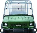 QuadBoss Folding Windshield for Kawasaki KAF620 Mule 4010 4x4 - Adjustable Polycarbonate Protection