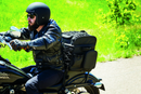 Kuryakyn Momentum Vagabond Bag - Versatile Motorcycle Seat and Rack Storage Solution