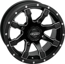 QuadBoss Grinder 14x7 4/156 4+3 Aluminum Wheel for Powersports Vehicles