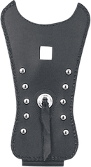 MUSTANG Cruiser Tank Bib - Studs/Concho - Black - Yamaha 93152