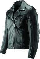 Kuryakyn River Road Ironclad Classic Leather Jacket for Powersports - Black, Small
