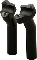 H Bar Risers 5.5" Pullback Black