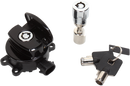DRAG SPECIALTIES Side Hinge Ignition Switch with Fork Lock - Black E21-0214GBK