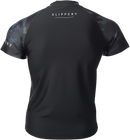 SLIPPERY Short-Sleeve Rashguard - Black/Camo, Part Number 3250-0136