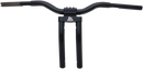 LA CHOPPERS Kage Fighter-T Pullback Handlebar - Pullback - 13" - Matte Black LA-7336-10M