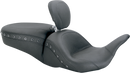 MUSTANG Lowdown Seat with Driver Backrest - Black Studded - FL '08-'25 79705