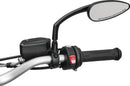 Kuryakyn Teardrop Mirrors Satin Black - Stylish and Functional Powersports Rearview Mirrors