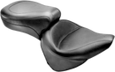 MUSTANG Vintage Style Seat - Wide - Smooth - Black - Softail 75735