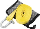 QuadBoss Tow Strap 12 ft. with Steel Shackle and Storage Bag – Heavy-Duty PowerSports Recovery Strap