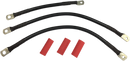 DRAG SPECIALTIES Black Battery Cable Set - '93-'08 FL E25-0091B-T1