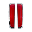 Kuryakyn Tracer LED Rear Lights for Harley Davidson Tri Glide Ultra Classic 2014-2018 – Red/Chrome