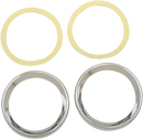 DRAG SPECIALTIES Instrument Gauge Bezel - Chrome - 3.62" Diameter 2202-0060