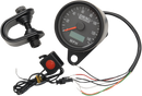 DRAG SPECIALTIES Programmable Mini Electronic Speedometer with Odometer/Tripmeter - 2.4" - Matte Black 21-6893BDSNU
